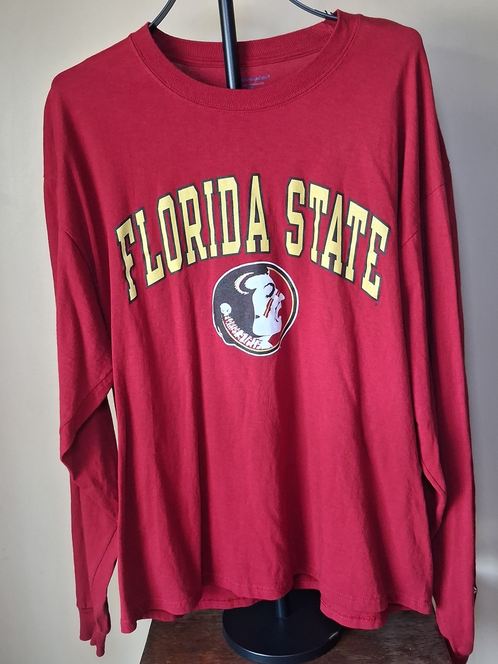 Champion Florida State FSU Seminoles Long Sleeve T-Shirt; Size XL; 100% Cotton